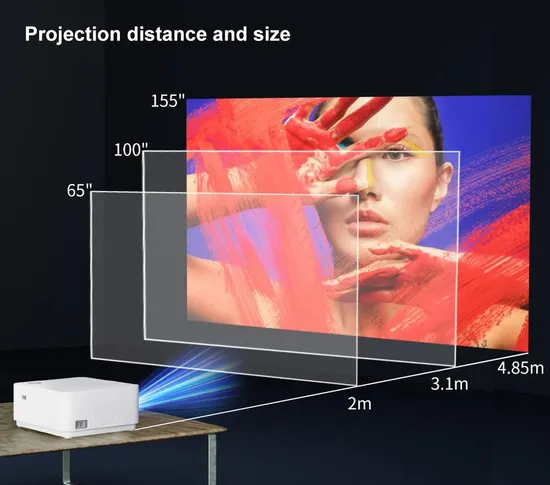 Игровой проектор 4K с низкой задержкой, частота обновления 240 Гц, 3400 люмен, ТВ-проектор для домашнего кинотеатра, проектор 4K